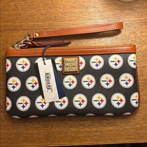 NEW Dooney & Bourke NFL Steelers Wristlet